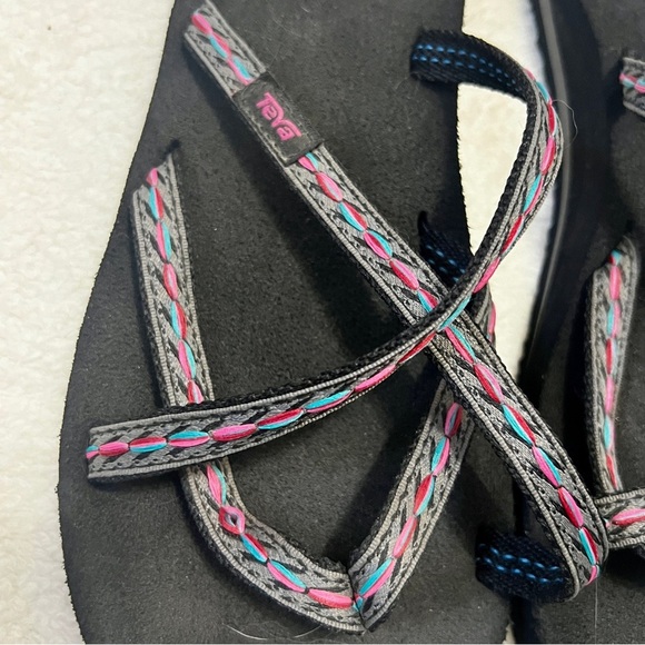 TEVA Olowahu Felicitas TEVA Olowahu Felicitas Strappy Flip Flop Sandal - Size 10 - Picture 5 of 10